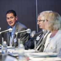 Miguel Ponce de Leon and panel