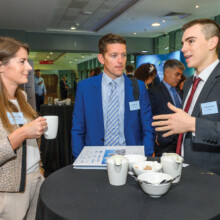 Catherine O’Brien, Accenture, with Edon Byrnes, DWF Dublin and Luke Wakeling, Baringa.