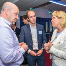 David Kelly and Philip Connolly from ervia with Trude Sundset, Gassnova.