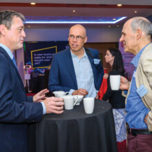 Thierry Brearley, Eurotech Renewables Limited, with Paul Price, Irish Environmental Network and Barry McMullin, Dublin City University.